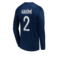 Paris Saint-Germain Achraf Hakimi #2 Fotballklær Hjemmedrakt 2022-23 Langermet